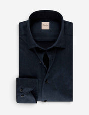 Regular Fit Skjorta Flanell Mörkblå