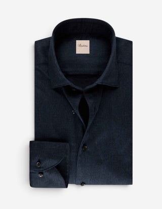 Regular Fit Skjorta Flanell Mörkblå