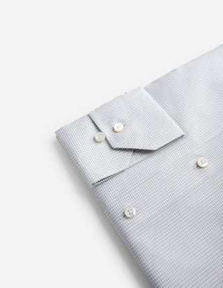 Regular Fit Skjorta Twill Hundtand Grön/Vit