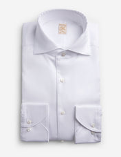 1899 Slim Skjorta Twofold Twill Vit