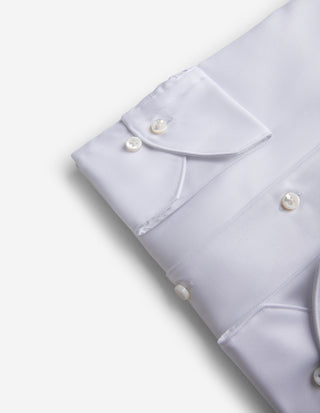 1899 Slim Skjorta Twofold Twill Vit