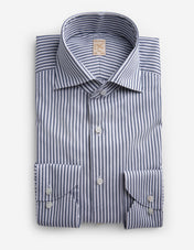 1899 Slim Skjorta Randig Navy/Vit