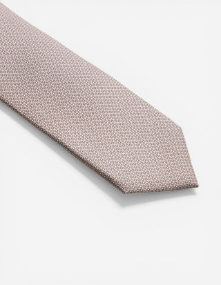 Slips Siden Nougat/Vit One Size