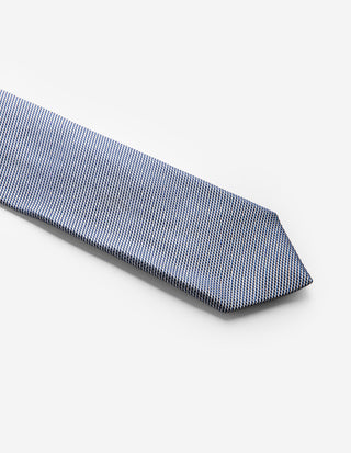 Slips Siden vävd Mellanblå Struktur One Size