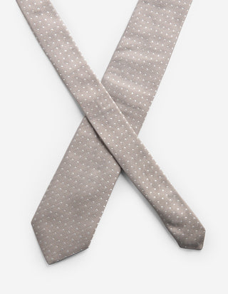 Slips Siden Vävd Beige/Vit