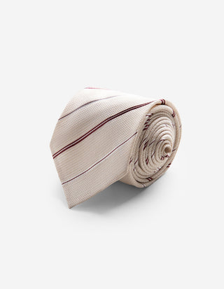 Slips Untipped Linneblandning Beige/Vinröd