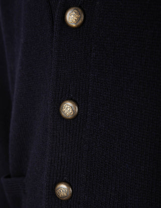 Yeovil Club Cardigan Lammull Navy