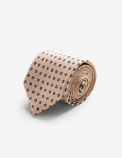 Slips Siden Mönstrad Ljusbeige