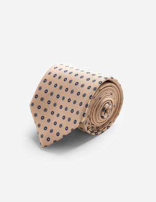Slips Siden Mönstrad Ljusbeige