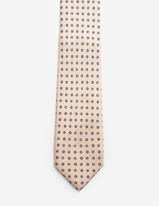 Slips Siden Mönstrad Ljusbeige