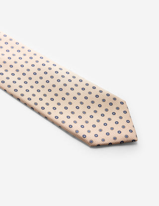Slips Siden Mönstrad Ljusbeige
