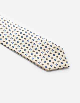 Slips Siden Mönstrad Offwhite One Size