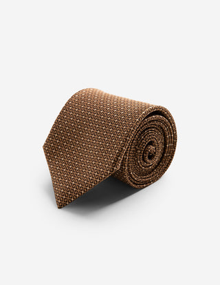 Slips Siden Mönstrad Brun