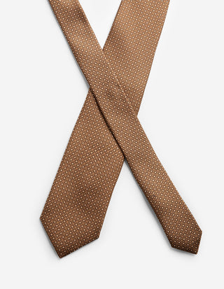 Slips Siden Mönstrad Brun