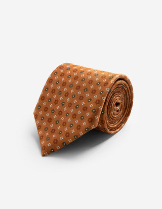 Slips Siden Mönstrad Brun