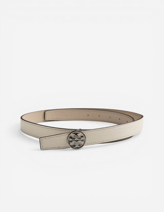 Miller Vändbart Bälte Silver/Vit/Beige