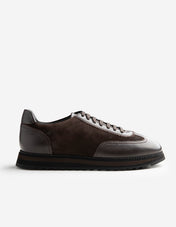 Sneaker Trekking Läder/Mocka Brun