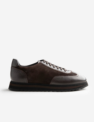 Sneaker Trekking Läder/Mocka Brun