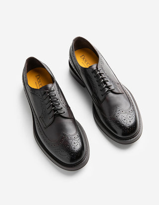 Derby Brogue Läder Brun