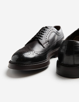 Derby Brogue Läder Brun