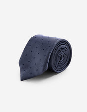 Slips Siden Vävd Denimblå