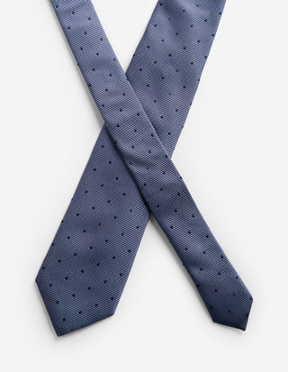 Slips Siden Vävd Denimblå