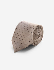 Slips Siden Prickig Beige