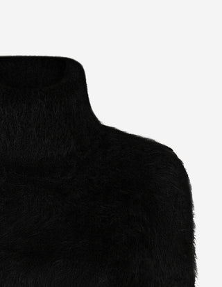 Sylvia Halv Polo-Poncho Svart