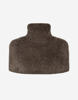 Sylvia Halv Polo-Poncho Brun