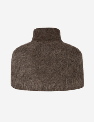 Sylvia Halv Polo-Poncho Brun