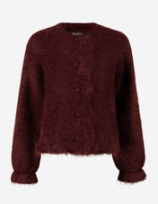 Ana Chunky Cardigan Burgundy