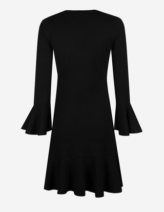 Klänning Flora Dress Merino Black