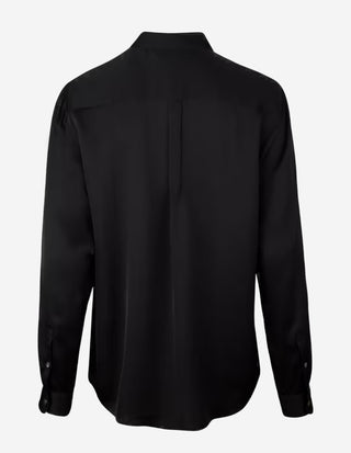 Kornelia Blus Siden Svart