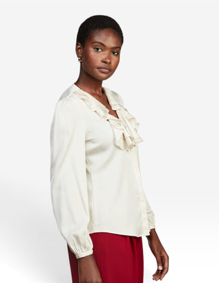 Mona Blus Siden Creme