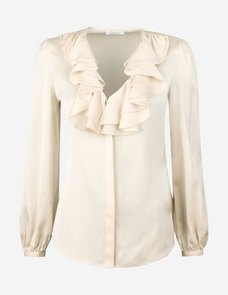 Mona Blus Siden Creme