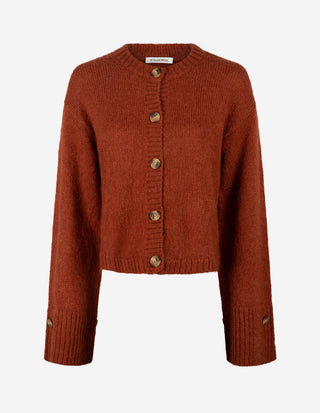 Cierrou Cardigan Ull/Mohair Rost