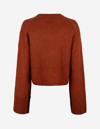 Cierrou Cardigan Ull/Mohair Rost