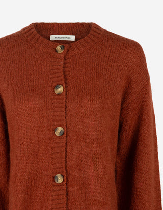 Cierrou Cardigan Ull/Mohair Rost