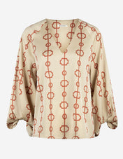 Salia Blus Creme/Rost