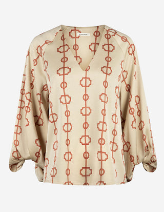 Salia Blus Creme/Rost
