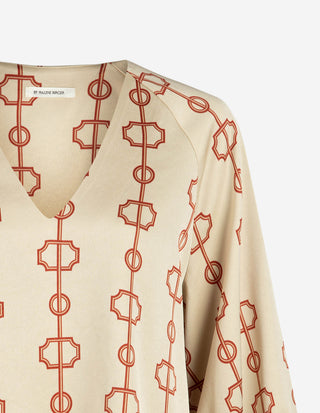 Salia Blus Creme/Rost
