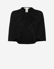 Pinne Poncho Ull/Yak Svart
