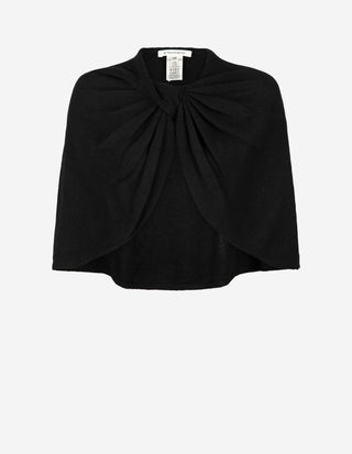 Pinne Poncho Ull/Yak Svart