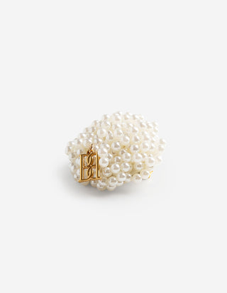 Helea Brosch Vit/Guld