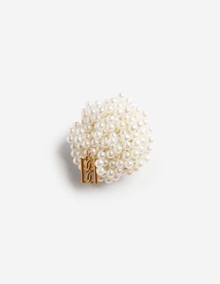 Helea Brosch Vit/Guld