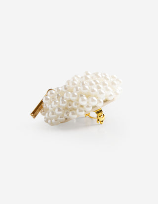 Helea Brosch Vit/Guld