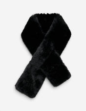 Pella Scarf Faux Fur Svart