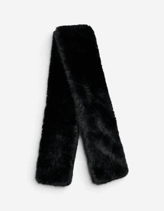 Pella Scarf Faux Fur Svart