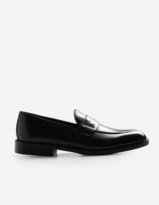 Penny Loafer Läder Svart