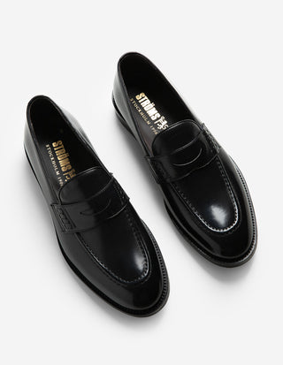 Penny Loafer Läder Svart